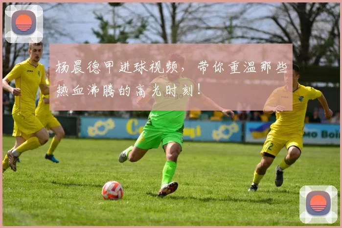 杨晨德甲进球视频，带你重温那些热血沸腾的高光时刻！